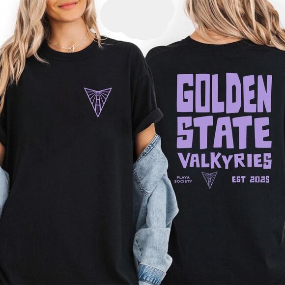 The Wild Collective Eclipse Black Golden State Valkyries 2025 Unisex T-Shirt 141 - Picture 1 of 6